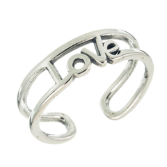 anillo doble abierto love