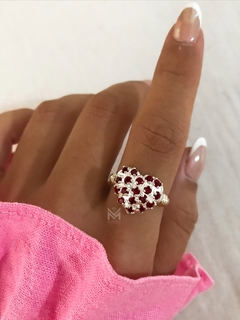 Anillo frutillita corazón