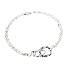 Pulsera doble con eslabones - comprar online