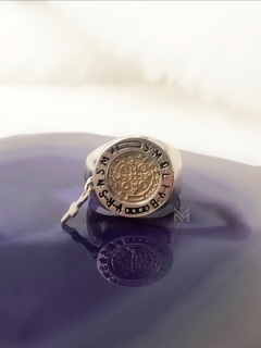 Anillo san Benito Plata y oro en internet