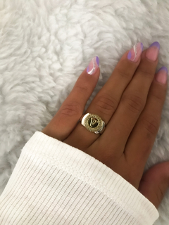 Anillo inicial Plata y oro - comprar online