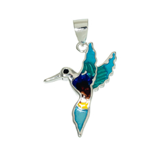 Dije colibri esmaltado