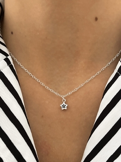 Collar estrellita con piedra cubic