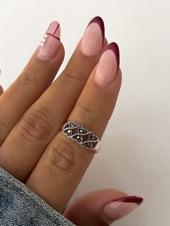 Anillo/Midi con piedras marquesitas