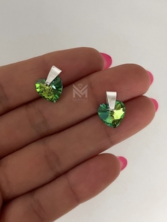 dije corazón verde