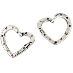 Aros en forma de corazón (par)
