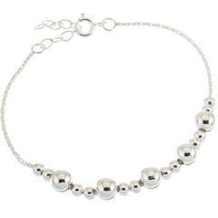 Pulsera con bolitas grandes y chicas