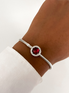charm rojo con corazones - comprar online