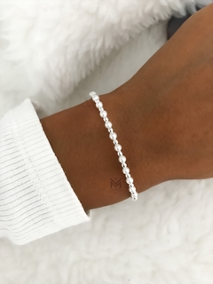 Pulsera con bolitas y perlas de 2 mm - comprar online