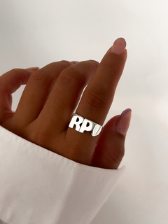Imagen de Anillo iniciales recto