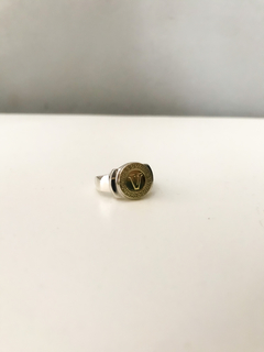 Anillo inicial Plata y oro - comprar online