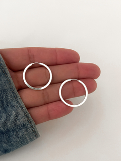 Argollas chatas 20 mm (par)