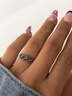 Anillo/Midi con piedras marquesitas - comprar online