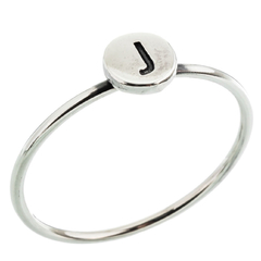 Anillo inicial plata sola - comprar online