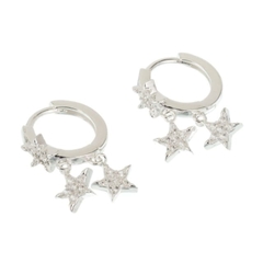 Argollas con estrellas (par)