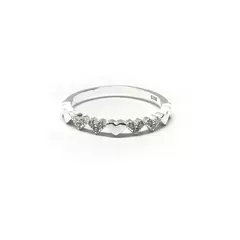 Anillo corazones lisos y con piedras