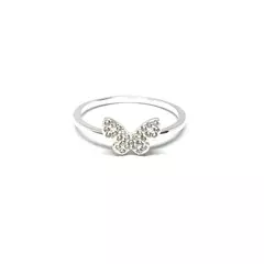 Anillo mariposa con piedras