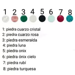 Piedra calado de costado con piedra ovalada - comprar online