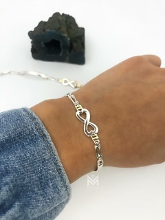 Pulsera infinito plata y oro - comprar online