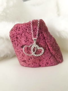 Collar doble corazon