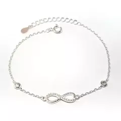 Pulsera infinito con piedras