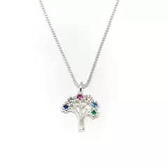 Collar con dije árbol