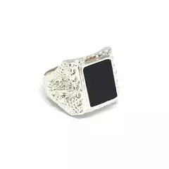 Anillo liz y piedra onix