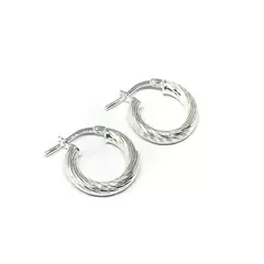 Argollas rayadas de 16 mm (par)
