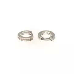 Argollas con piedras de 10 mm (par)