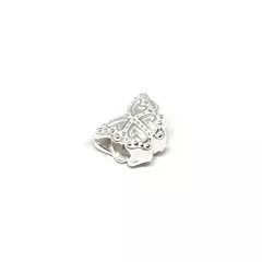 Charm mariposa plata lisa