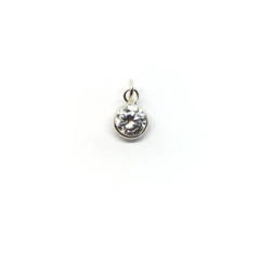 Dije cubic redondo 5 mm
