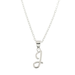 Imagen de Collar inicial plata lisa