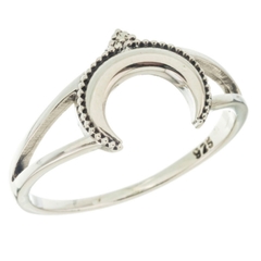 Anillo luna invertida y bolitas en internet