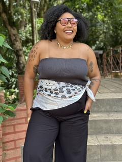 Tube Top Cristal Preto - Madame Gal