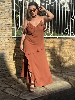 [ENVIO DIA 24/04] Vestido Carmelita Marrom