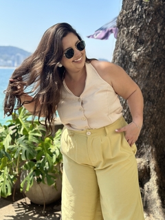 Imagem do Wide Leg Rafa Amarelo Manteiga