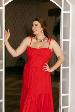 Vestido Litoral Vermelho