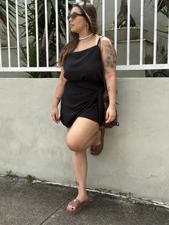 Short Saia Lumina Preto - Madame Gal