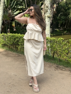 Saia Midi Merida Creme