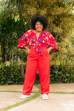 Calça Martina Vermelha - Madame Gal