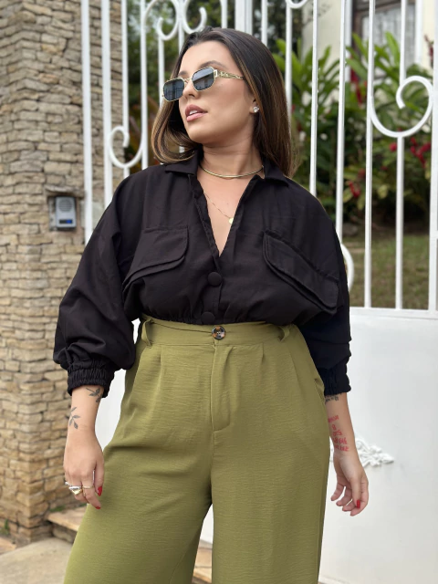 Cropped Date Preto - comprar online