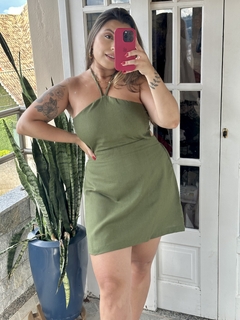 Vestido Escorpiana Verde Militar na internet