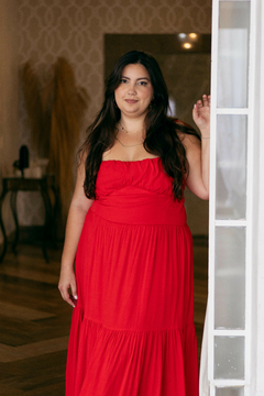 Vestido Litoral Vermelho - comprar online
