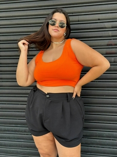 Cropped Camiseta Fux Laranja
