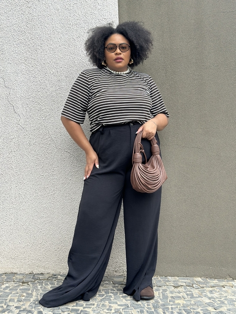 [PRÉ VENDA] Wide Leg Rafa Preta - comprar online