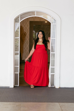 Vestido Litoral Vermelho - Madame Gal