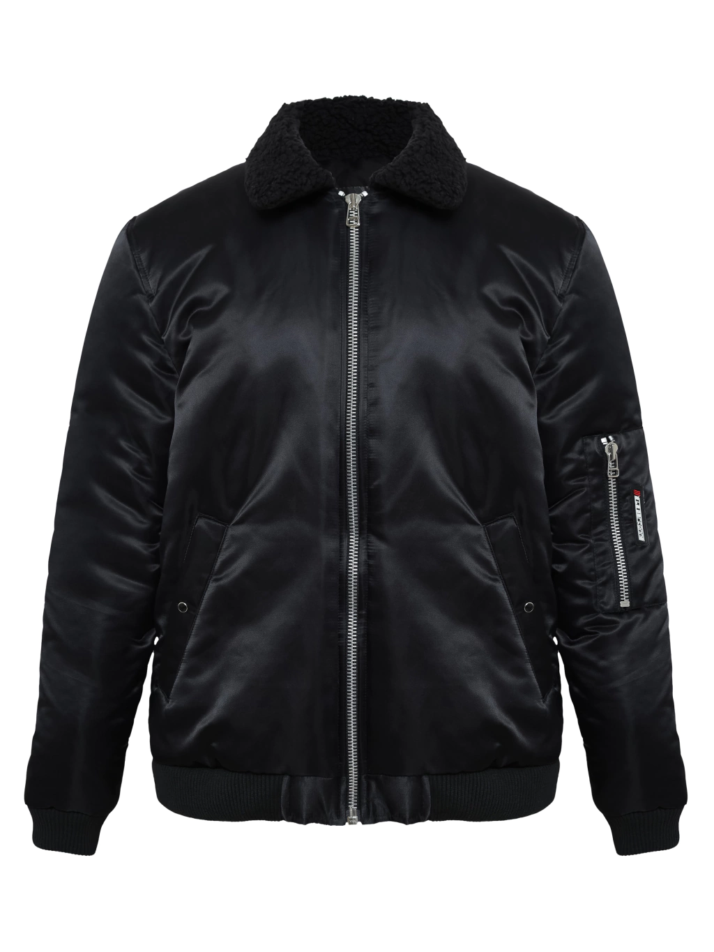 Jaqueta bomber nylon acetinado