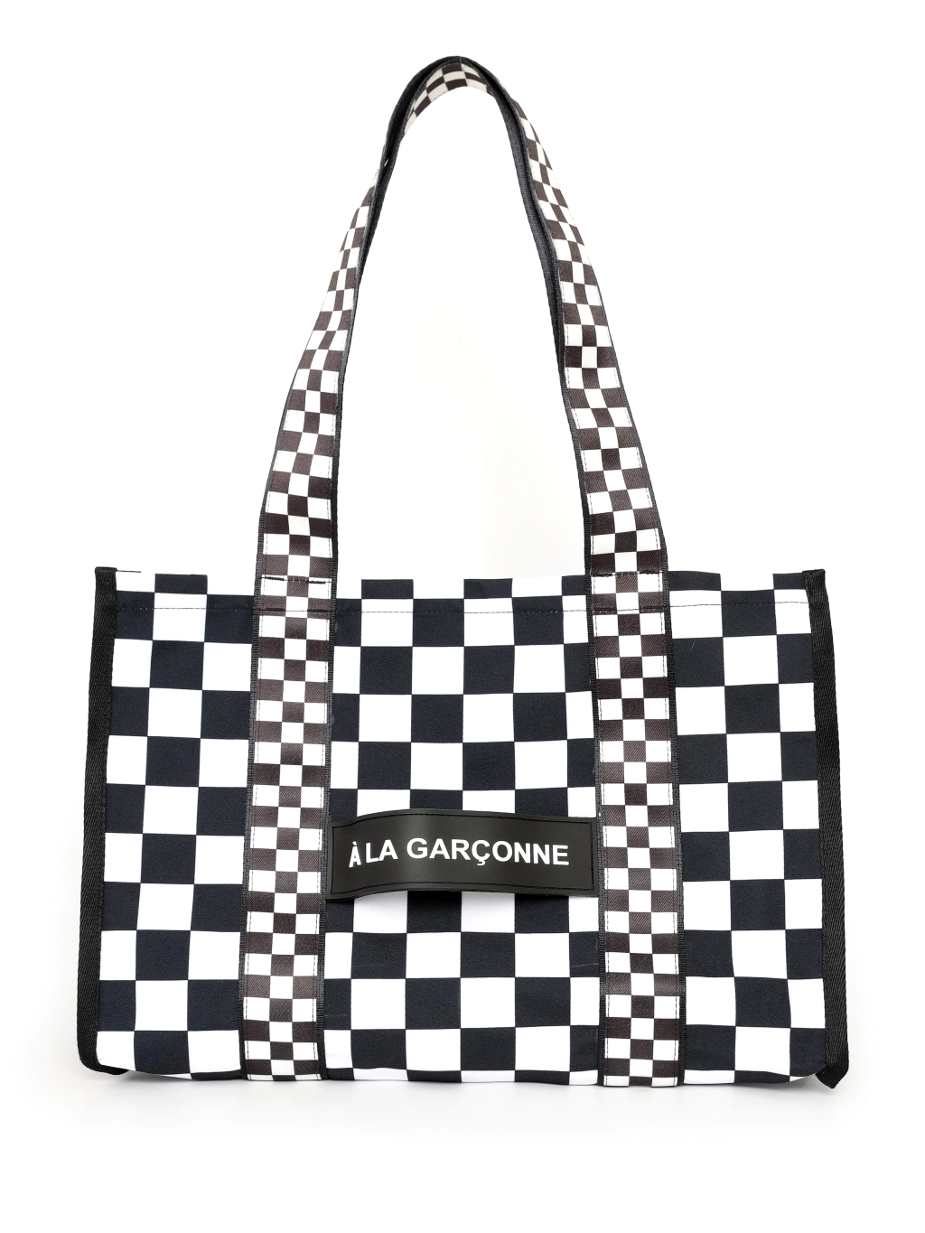 Tote bag small checkerboard - alça longa