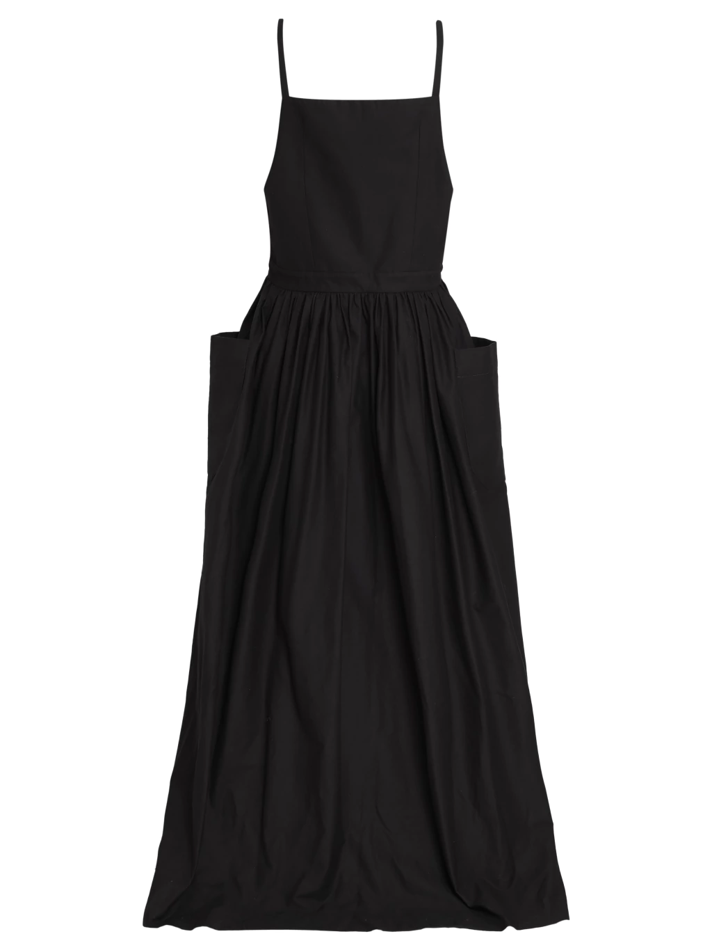 Vestido avental longo