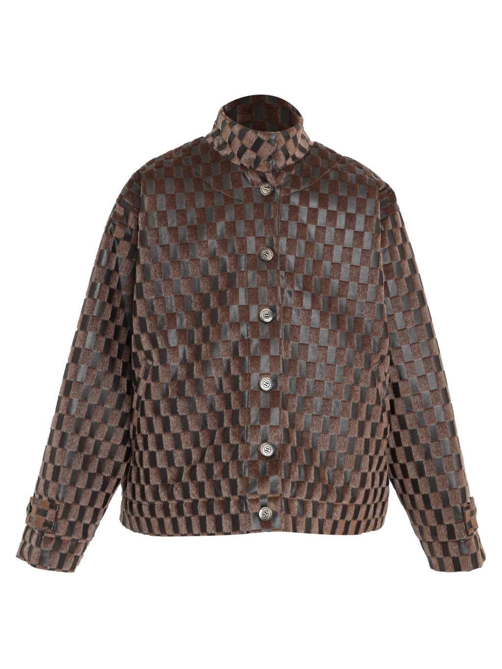 Jaqueta overcoat quadriculada